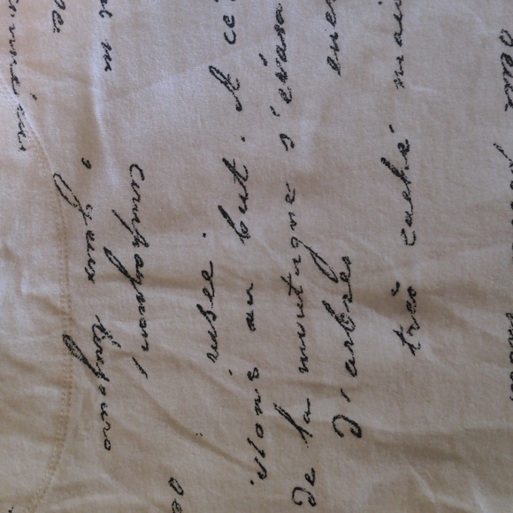 Ruby Rd. Ladies White Top With Text Print - Picture 5 of 5